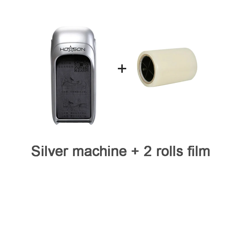 Silver 2 rolls film 6-рулонов мембраны автоматический аппарат для надевания бахил распределитель плёнки подошва машина для покрытия для дома, отеля, офиса, отображение времени и трудосберегающая тачка на машина - Цвет: Silver 2 rolls film