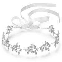 girl princess wedding headdress bride bridesmaid hair band leaf headdress suitable for flower girl wedding party