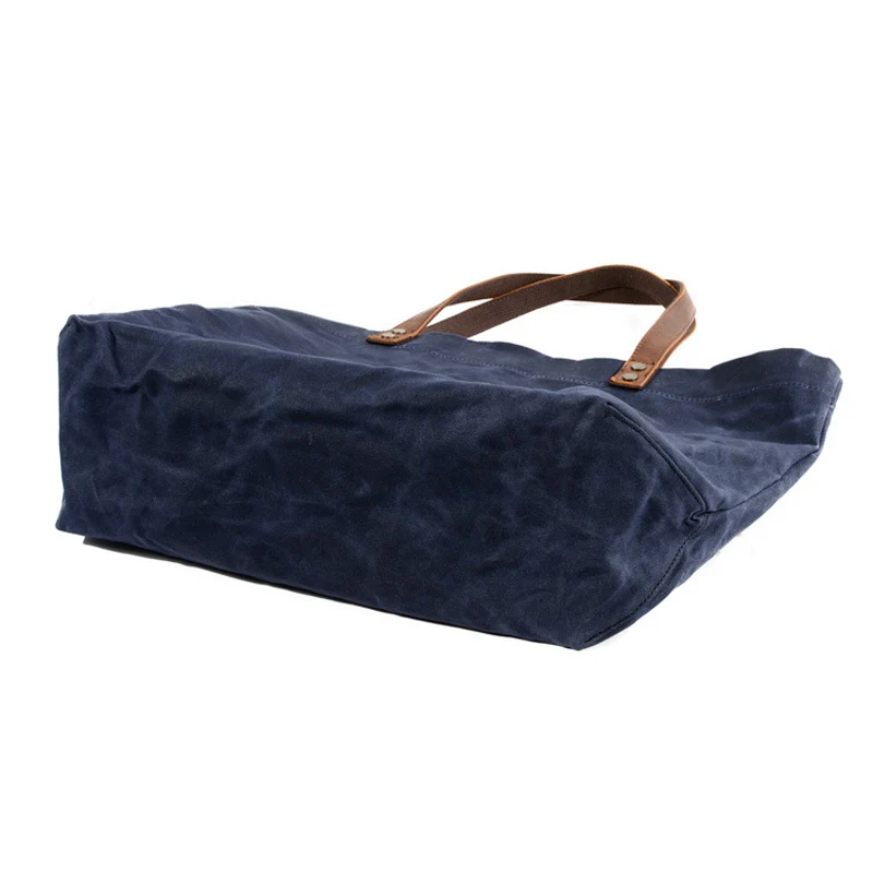 Водонепроницаемые холщовые сумки из масляного воска Простые ретро на плечо