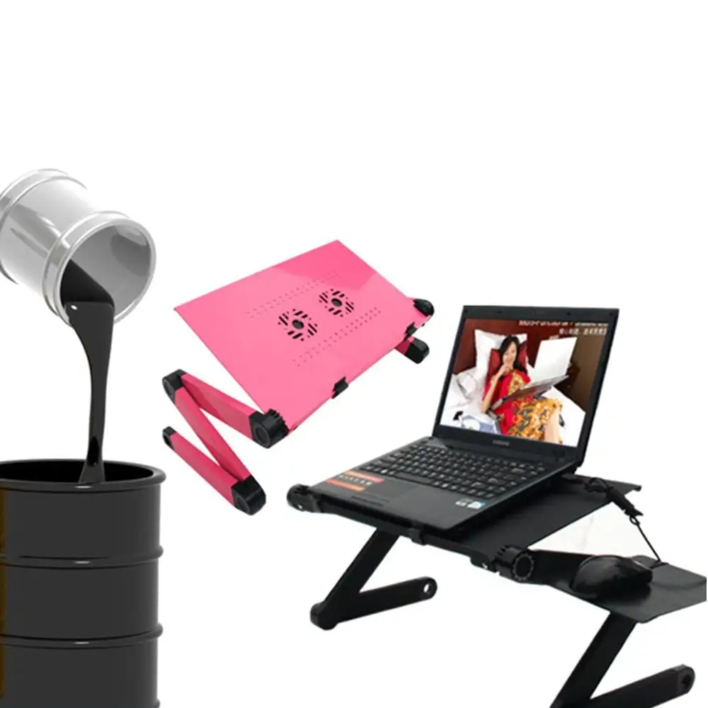 Стол для ноутбука из магниевого сплава ABS с двумя вентиляторами складной без