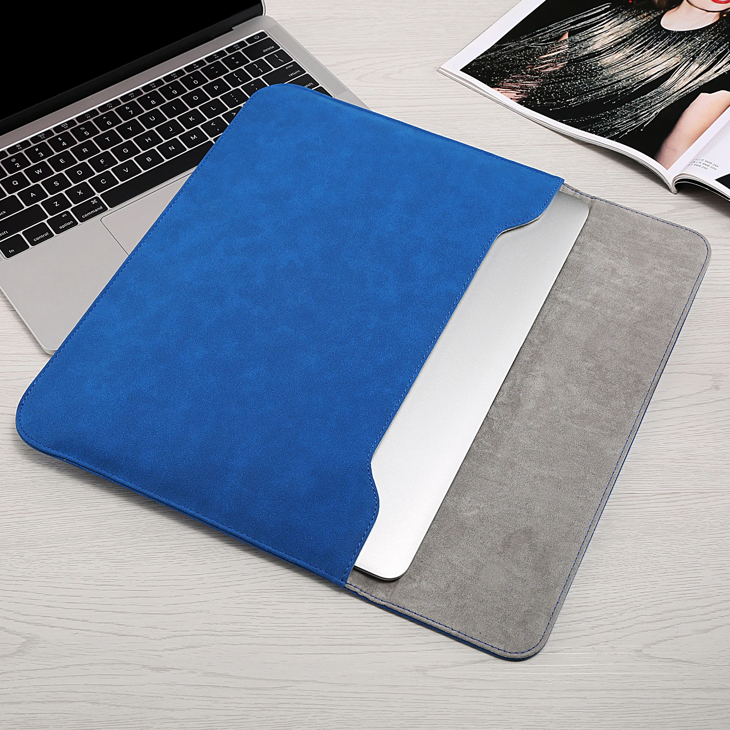 Водонепроницаемая кожаная сумка для ноутбука Besegad чехол с блоком питания Apple Macbook