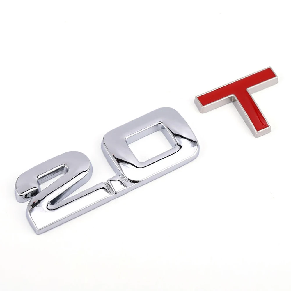 1 шт. 1,3 T-3,0 T Премиум Металлический автомобильный боковой брызговик задний багажник эмблема значок наклейки для любого автомобиля