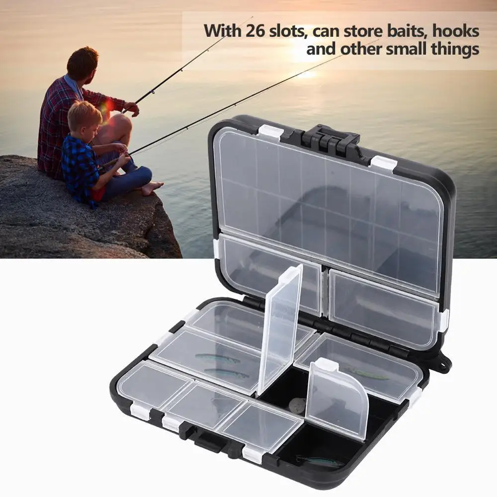 

160pcs/box Fishing Accessories High Quality Plastic Sea Fishing Tool Box Gadget Box Reinforcement Parts Lightweight and Portable