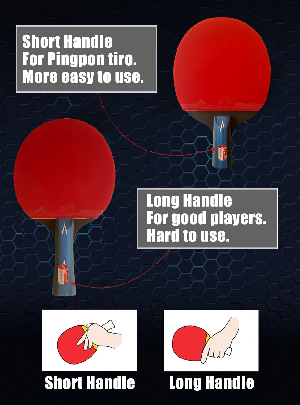 Профессиональная ракетка для настольного тенниса из углеродного волокна 1 шт.