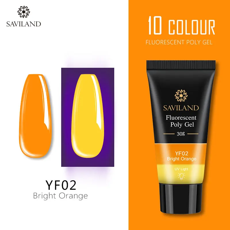 YF02 SAVILAND цветной полигель для наращивания пальцев 28 цветов УФ-гель для быстрого наращивания 30 г полигель-лак для ногтей Твердый Гель-лак для ногтей - Цвет: YF02