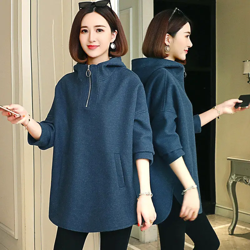 

2023 Woman Hoodies Sweatshirt Punk Pullover Female Streetwear Casual Fashion Clothing Ladies Hooded Pullovers Q191