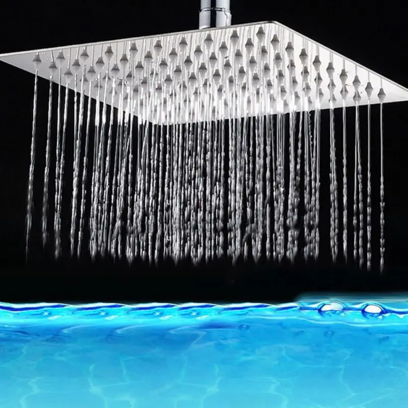 Круглая/квадратная насадка для душа из нержавеющей стали дождевая смеситель