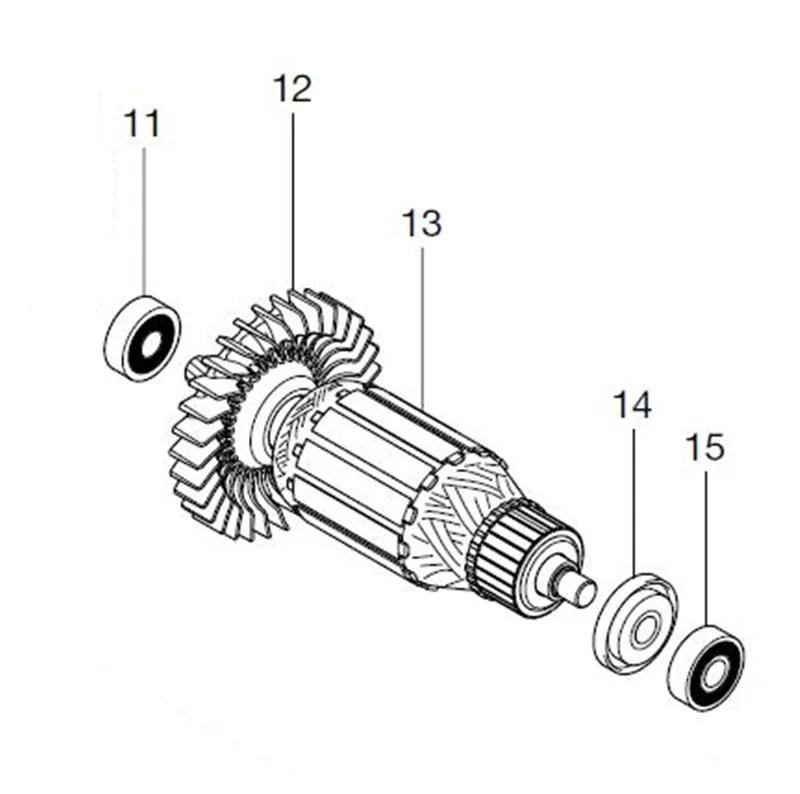 

AC220-240V MAKITA 513858-3 Rotor Motor Armature for JS3201 JN3201 Rotor