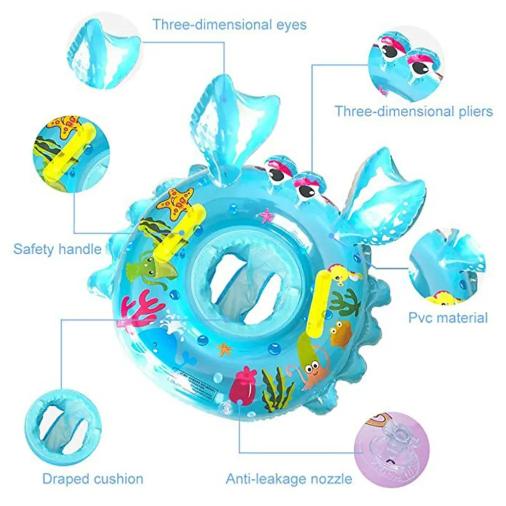 Краб детское кольцо для плавания надувное игрушки бассейна ПВХ нетаксические