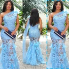 Длинное фатиновое платье с аппликацией, на одно плечо, без рукавов