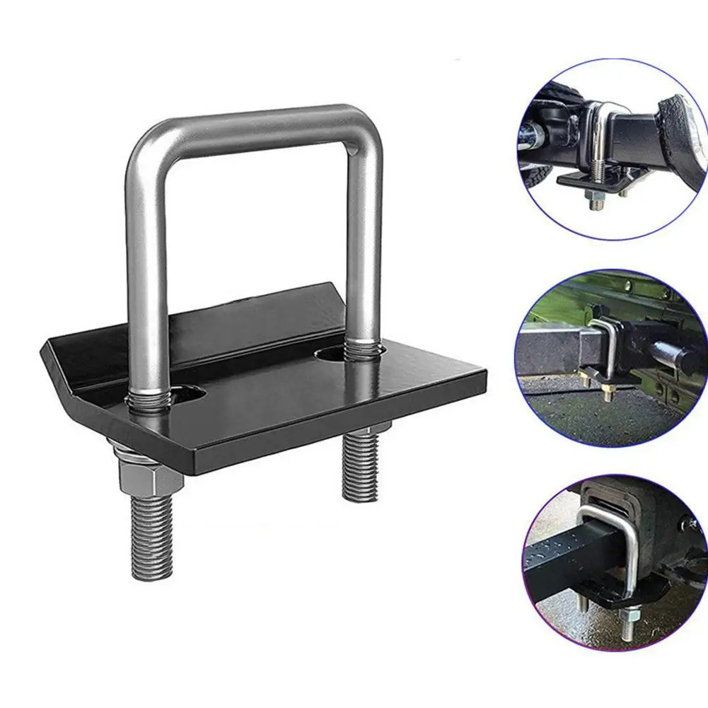 

1pcs Universal U-Bolt Anti-Rattle Stabilizer Lock Heavy Duty Hitch Tightener Clamp Towing Damper Coupler For Trailer Truck Racks