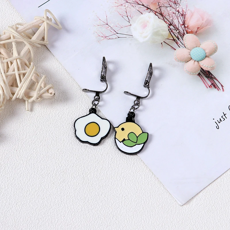 FENGLI Фламинго коала милые серьги с животными черные пирсинг Медвежонок Эмаль