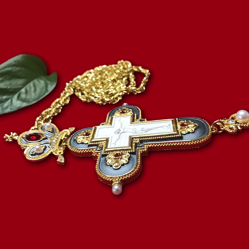 Цепочка с кулоном в виде Креста Иисуса для Девы Марии длинное ожерелье круглой