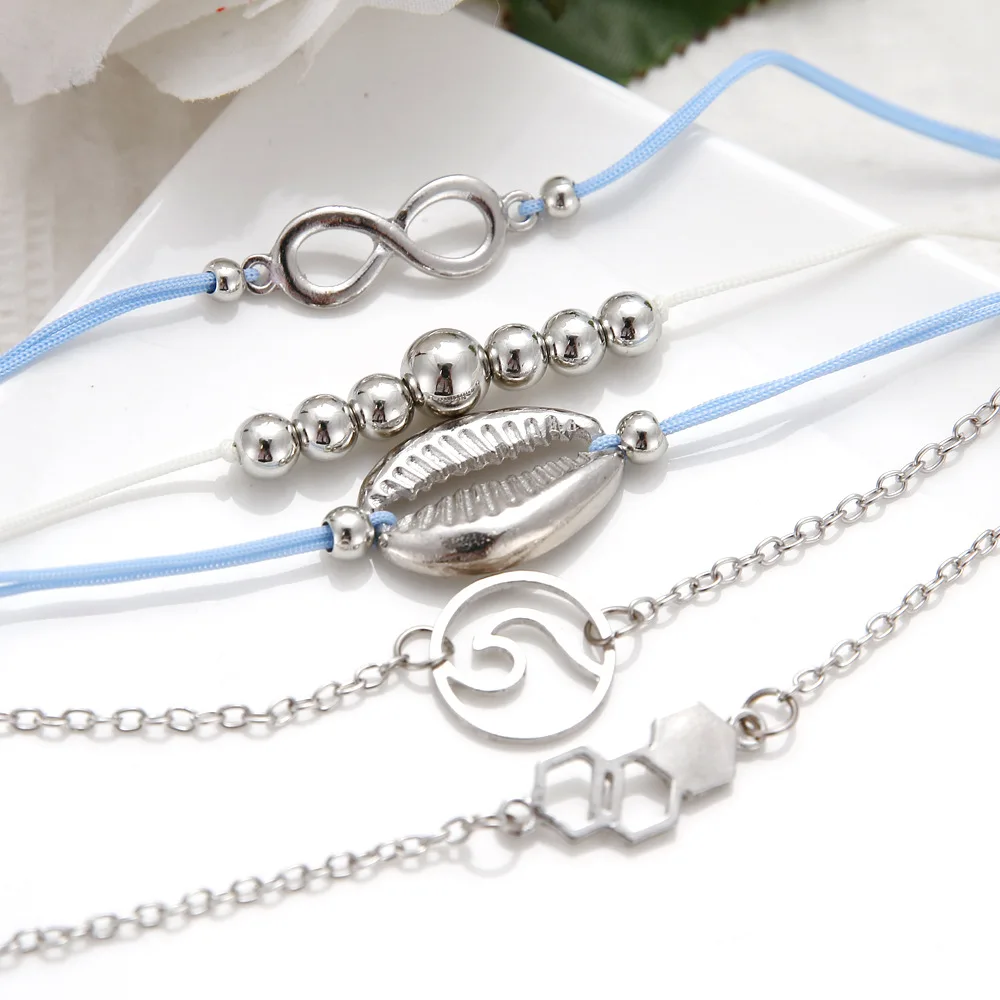 Новые Богемские из камней правильной геометрической формы браслет комплект