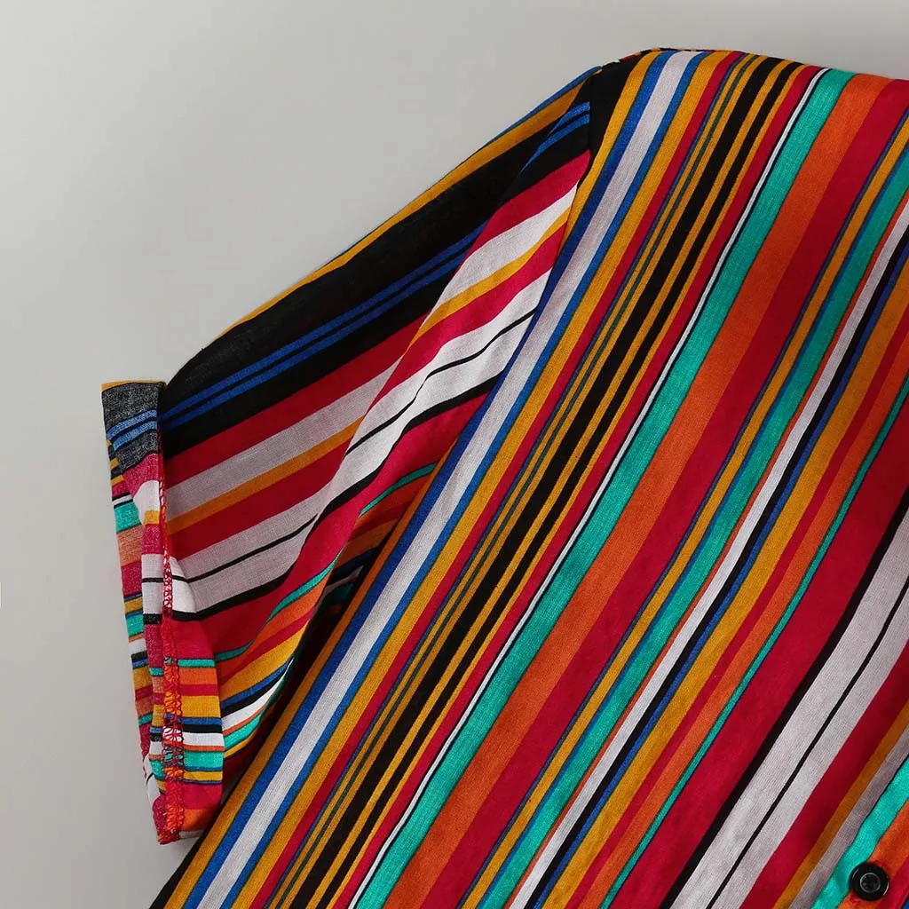 Мужская Повседневная модная рубашка с отворотом формальная мужская летняя