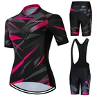 Женский комплект велосипедной одежды Teleyi, летняя одежда для велоспорта с защитой от УФ лучей, быстросохнущая Женская одежда для горного велосипеда, комплект для велоспорта #21