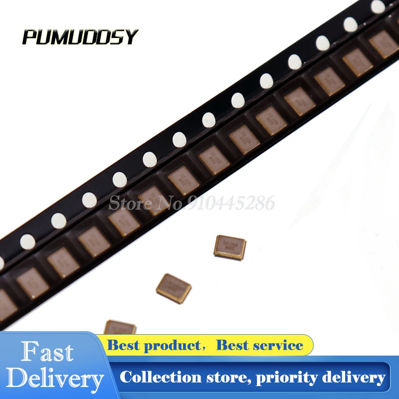 5 шт./лот 3225 пассивный кристаллический осциллятор SMD Кварцевый резонатор 4