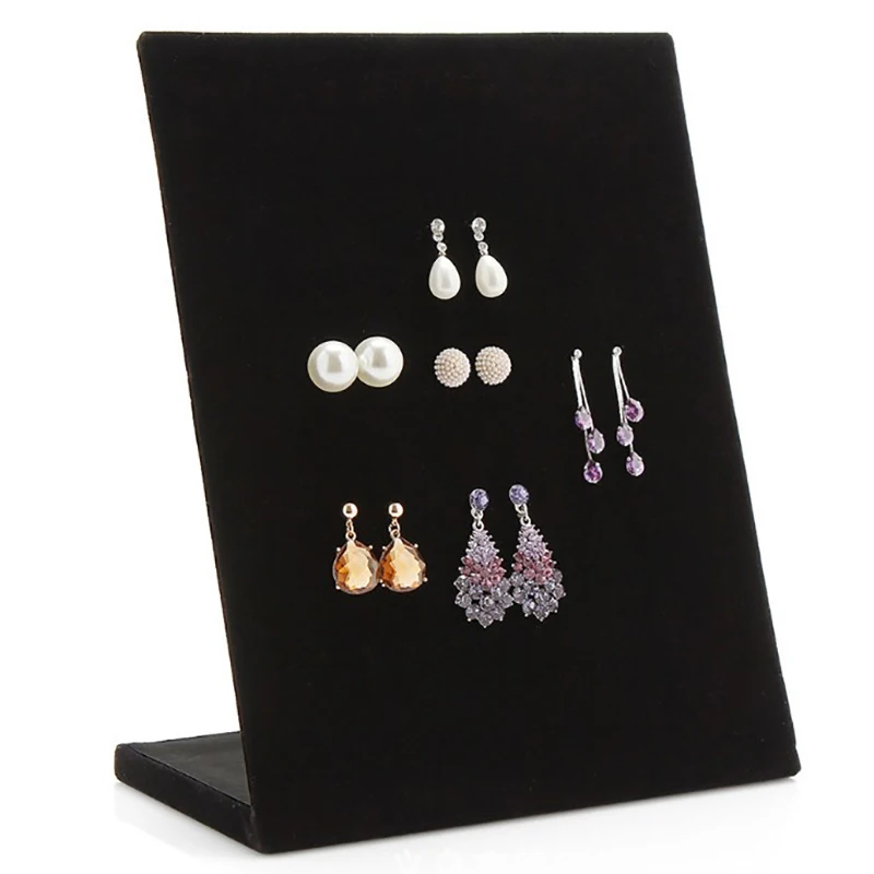 Подставка для ювелирных украшений L-образный держатель с 60 отверстиями серег