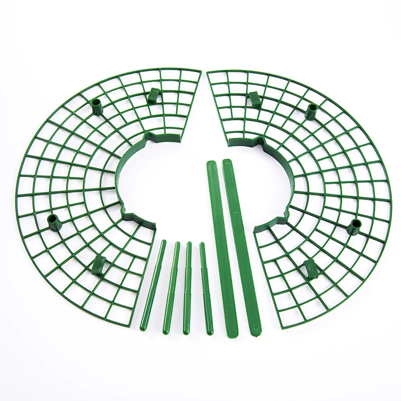 

1 Pcs Round Plastic Strawberry Stand Balcony Grow Vegetables Fruit Climbing Pillar Gardening Bracket Plant Cages & Supports
