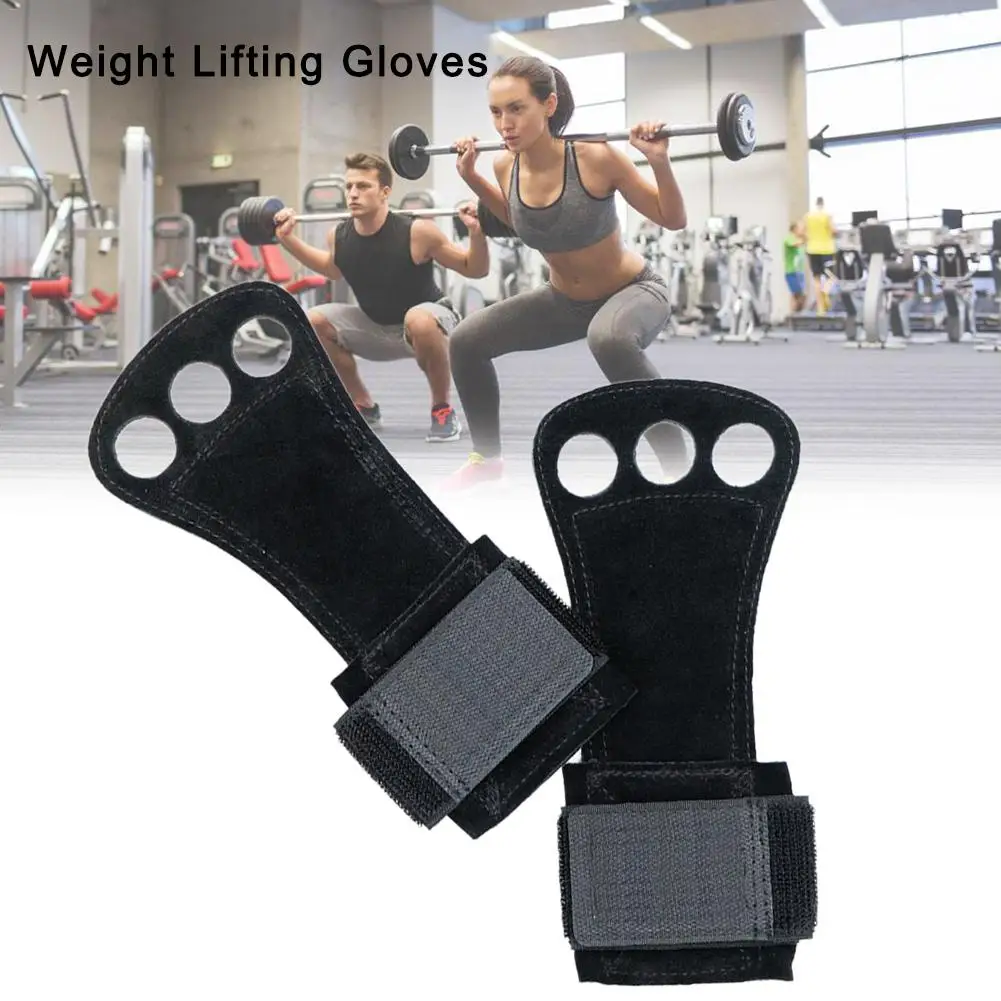 

new 1 Pair Weight Lifting Training Gloves Women Men Fitness Sports Body Building Gymnastics Grips Gym Hand Palm Protector Gloves
