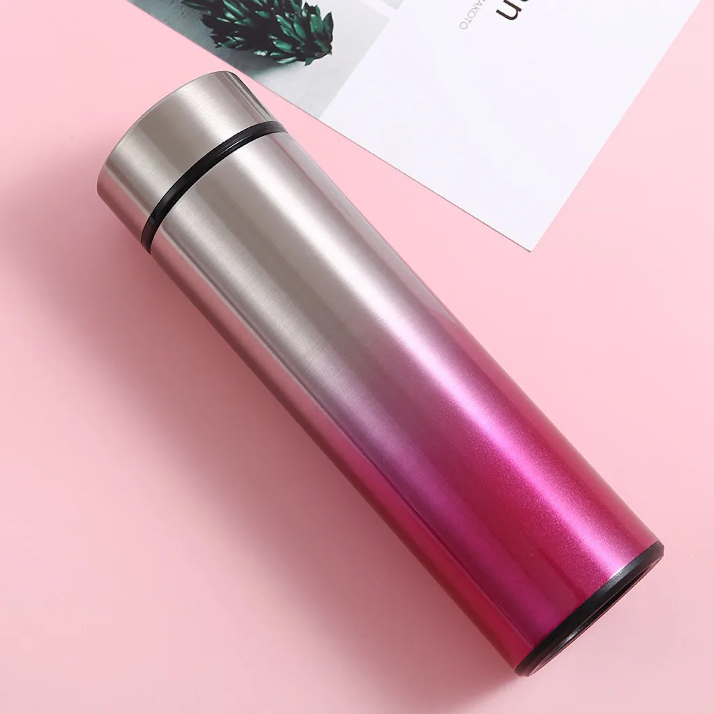 500 мл постепенная Вакуумная бутылка для воды из нержавеющей стали фляга большой