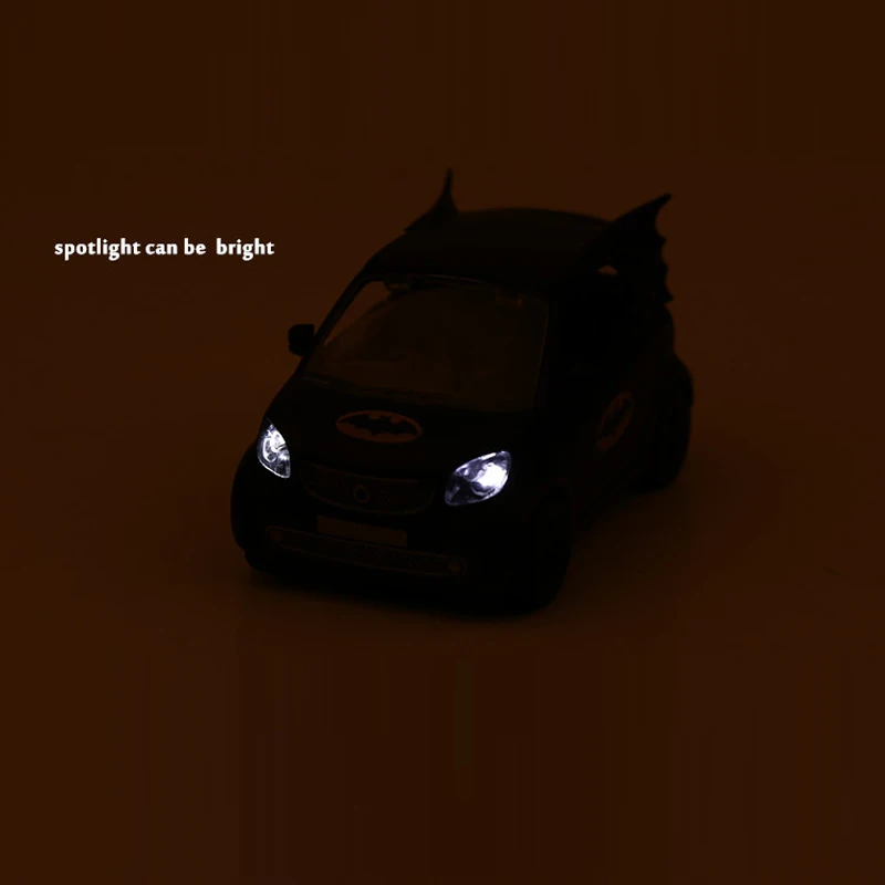 

1:36 Smart Car Model Alloy Die-Cast Car Pull Back Sound And Light Car Kids Toys Collectibles Free Shipping