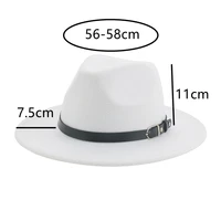 womens hat fedora felted top hats for men solid belt band wedding decorate church winter new hat pamelas y tocados para bodas