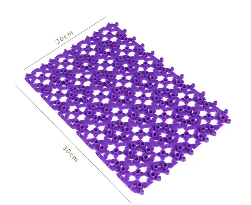 Новый многоцветной практичный приятный пластиковый нескользящий коврик для