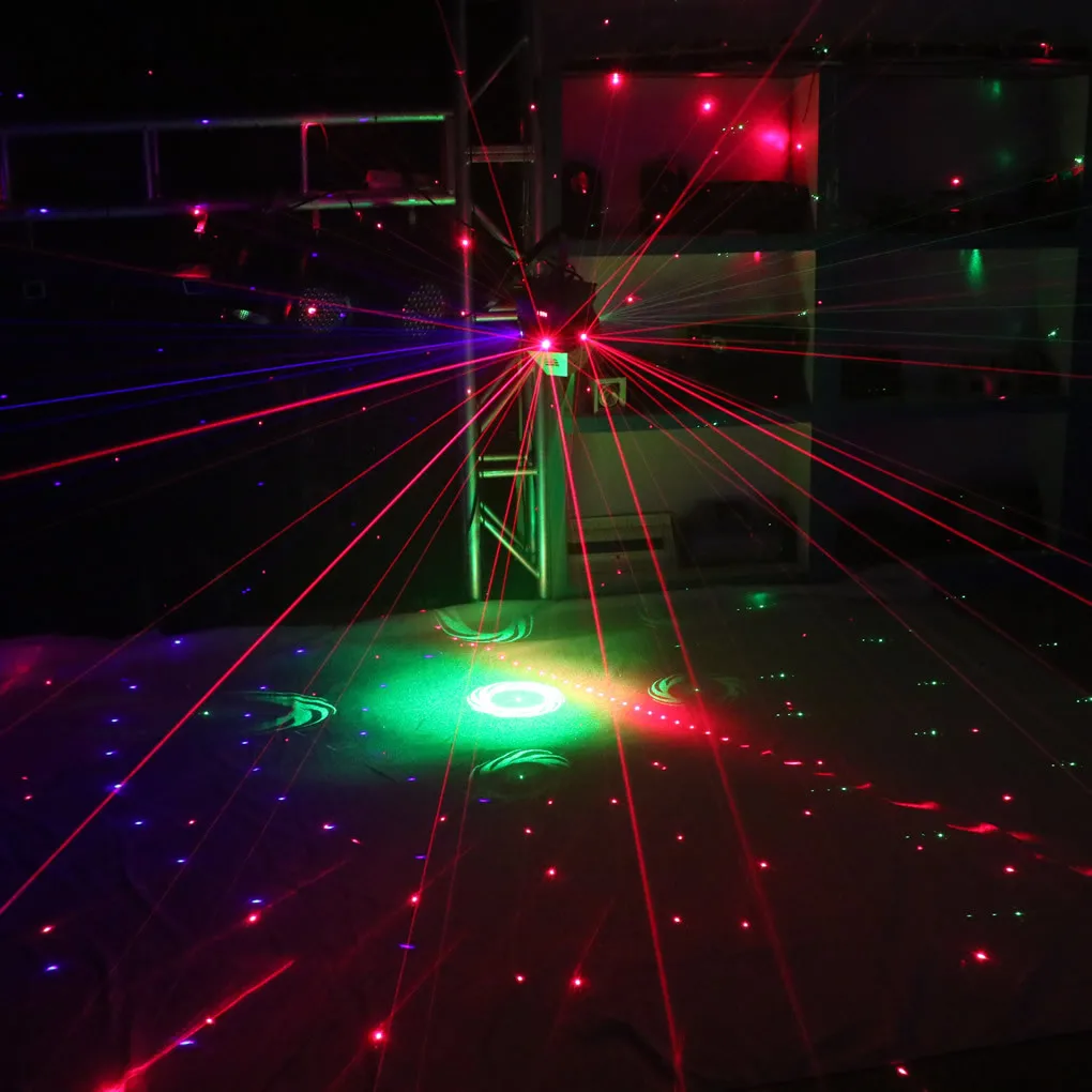 11 Eyes RGB Moving Ray Beam 8 Gobos DMX Projector Laser Music Lights Xmas DJ Party Disco Stage Effect Lighting Head Lamp | Лампы и