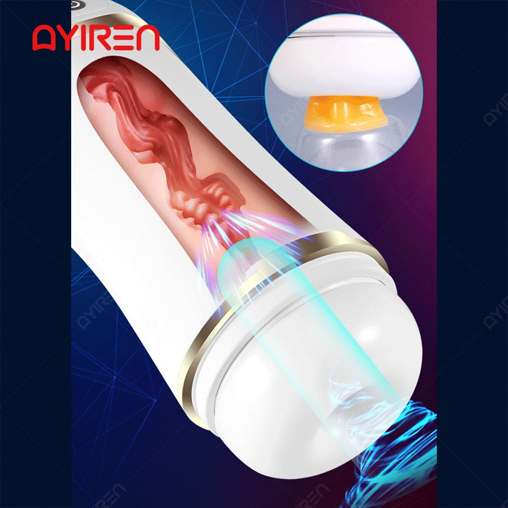 Автоматические Вибраторы AYIREN для мужчин мужские мастурбаторы зажим сила сосания