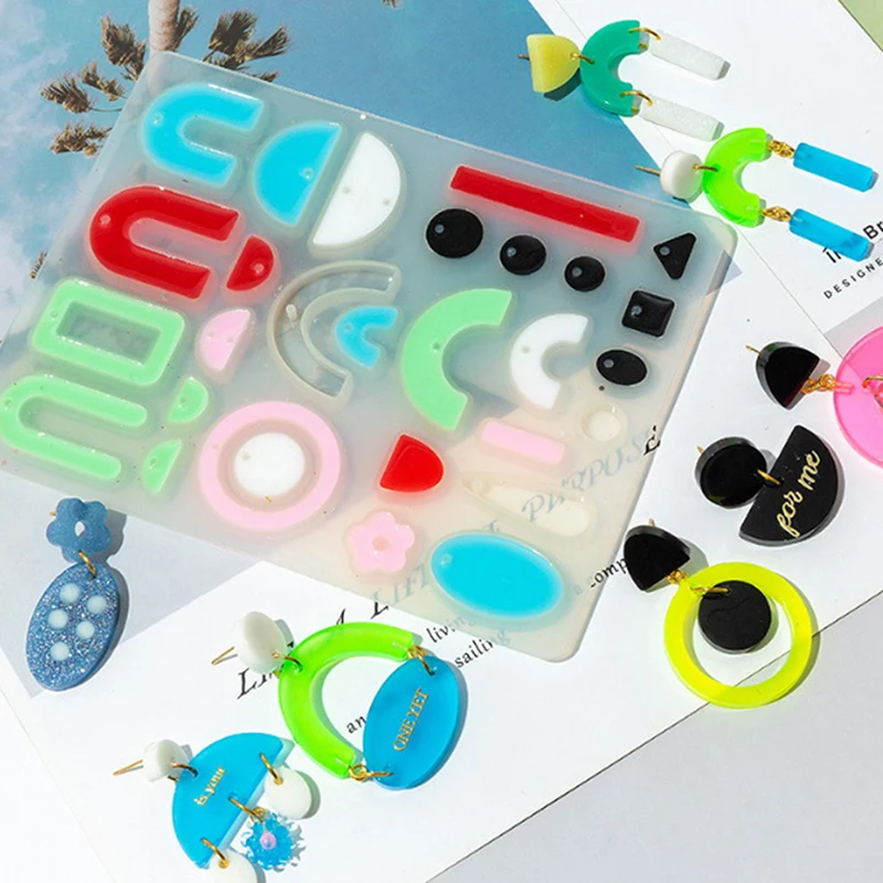 

Silicone Earring Resin Casting Mould DIY Epoxy Making Pendant Jewelry Mold