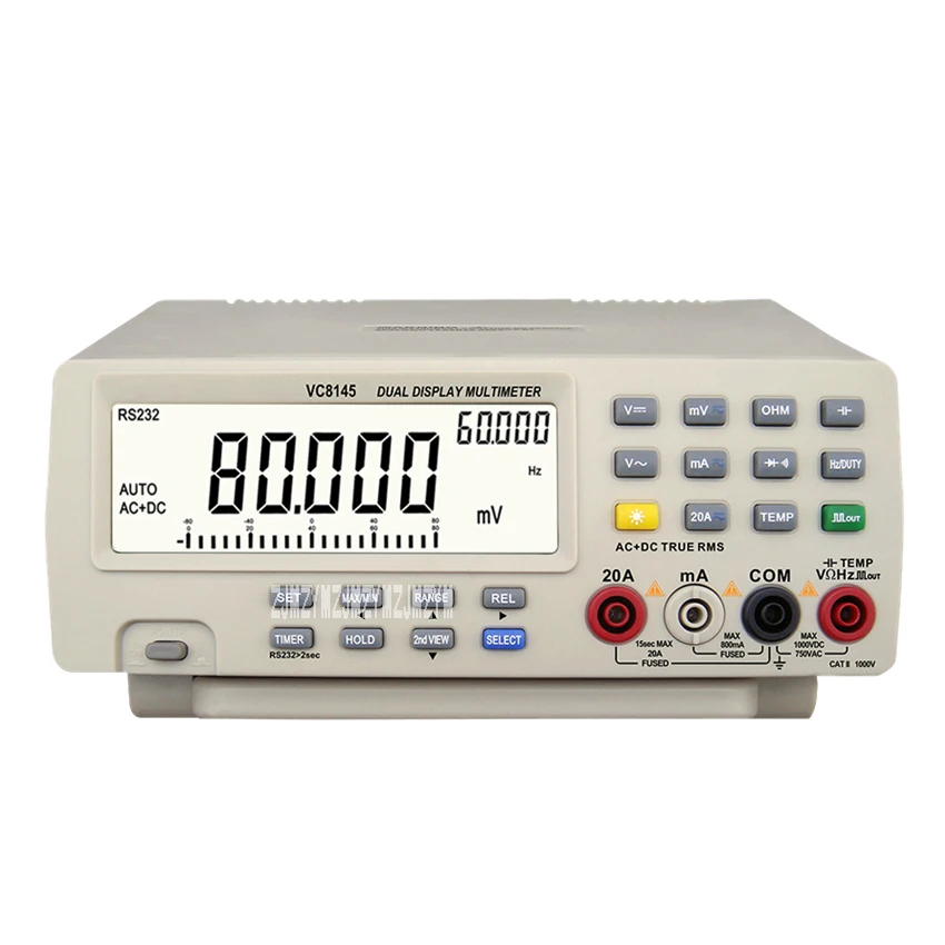 

New VC8145 Desktop Digital Multimeter High Accuracy Dual Display Multimeter Autoranging Digital Bench Top Multimeter 110V-220V
