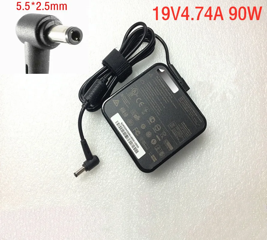 Оригинальное 19V 4.74A 5 5*2 5mm 90W зарядное устройство для ноутбука адаптер переменного