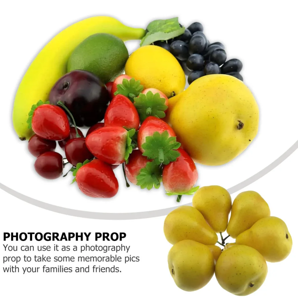 

6pcs Simulation Pear Decors Artificial Pear Decoration Creative Pear Adornment