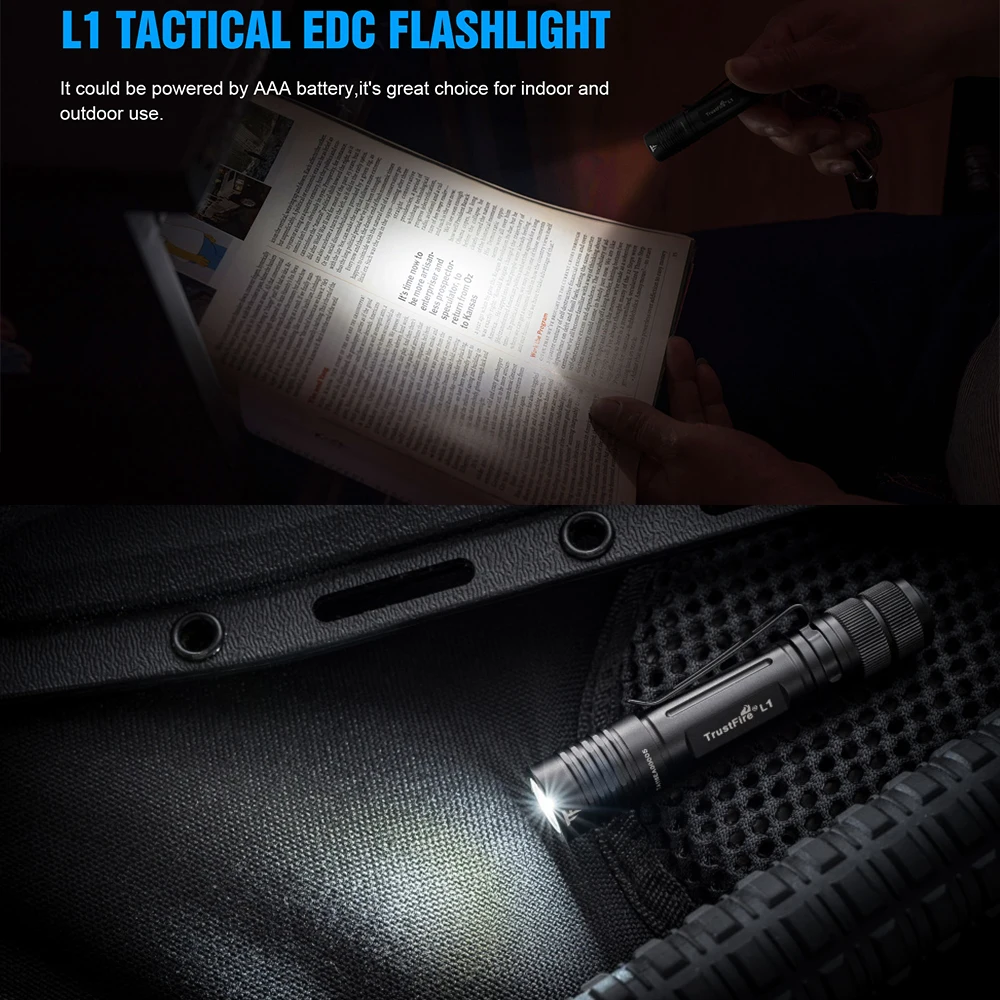 

Small Flash Light TrustFire Mini LED Torches Waterproof Torch Stylish Portable Suit For Night Lighting 385 Lumens EDC Torch