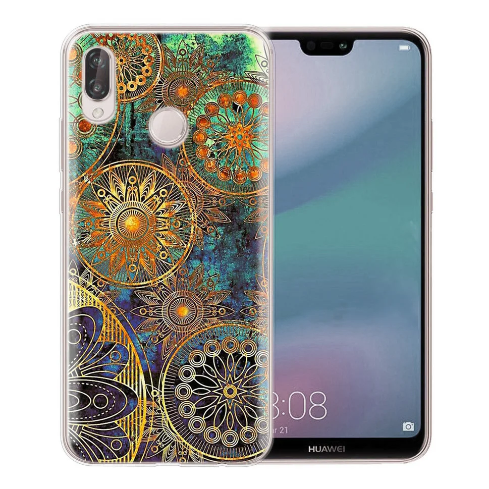 Мягкий чехол для huawei Honor 7A 8A 8X 8C 9 10 mate 20 P Smart P10 Lite Nova 3 Dream Grid с узором TPU D000 |