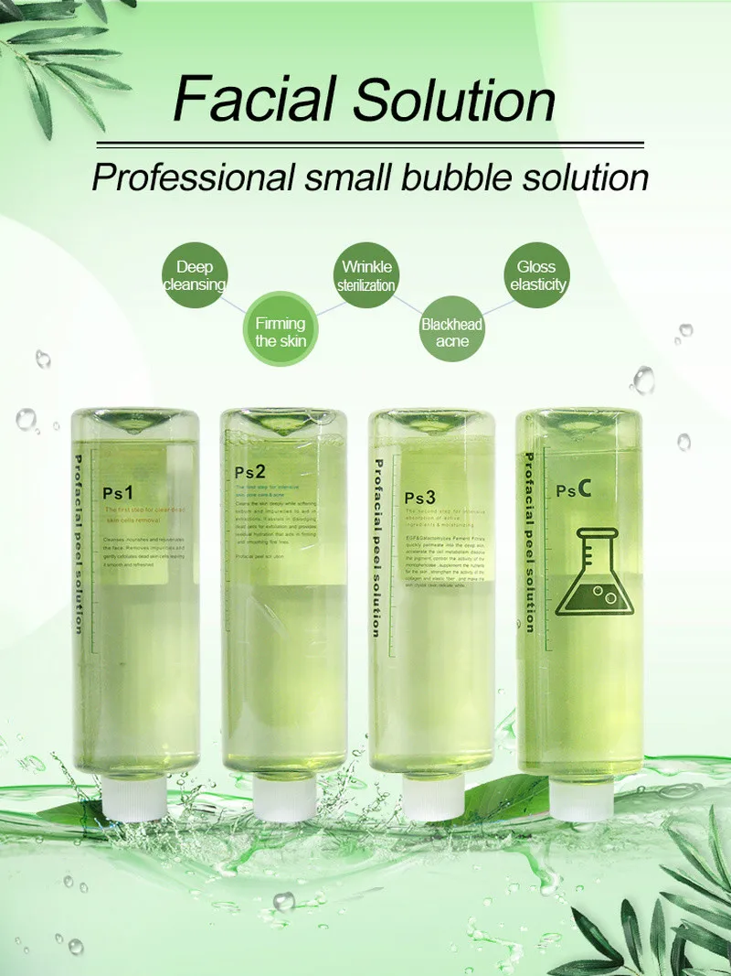 

Aqua Peeling Solution 4 Bottles 500Ml Aqua Facial Serum Hydra Hydro Facial Peeling For Normal Skin Microdermabrasion Liquid