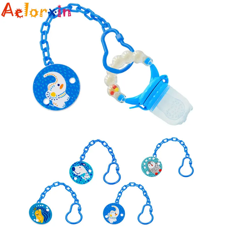 

1Pcs Animal Pacifier Chain Baby Pacifier Clip Pacifier Chain Dummy Clip Safe Teething Chain Pacifier Clips Holder Chain