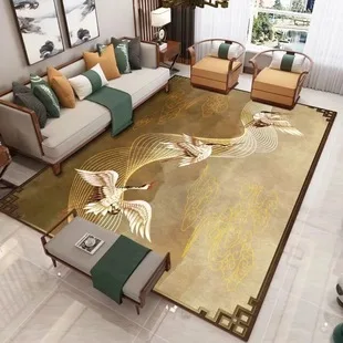 Modern New Chinese Style Carpet Living Room Sofa Coffee Table Light Luxury Home Bedroom Cute Cat Porch | Дом и сад