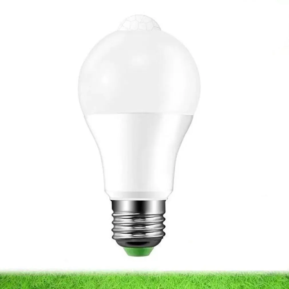 Бытовая 6W 12W светодиодная лампочка со светодиодным датчиком инфракрасная Pir