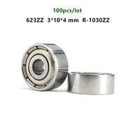 100pcs miniature ball bearing 623zz 3104 mm r 1030zz deep groove ball bearings 623 2z 623z 3d printer parts