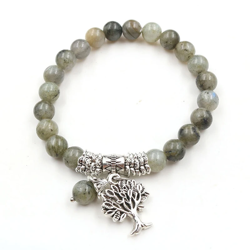 Браслеты ручной работы с бусинами из Лабрадорита шармы браслет дружбы деревом