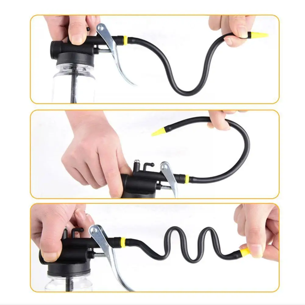 Смазочный пистолет прозрачный пластиковый шланг бак насоса смазка мастерской