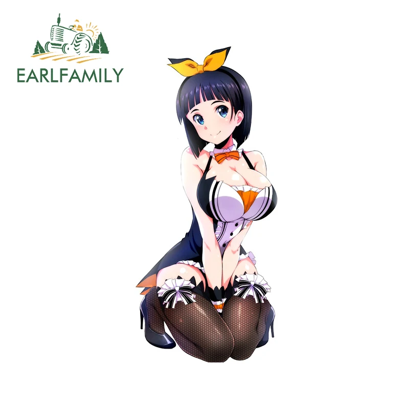 EARLFAMILY 13 см x 6,1 см для Kirigaya Suguha Солнцезащитная наклейка забавные автомобильные наклейки на лобовое стекло ноутбука творческие JDM автомобильные сборники