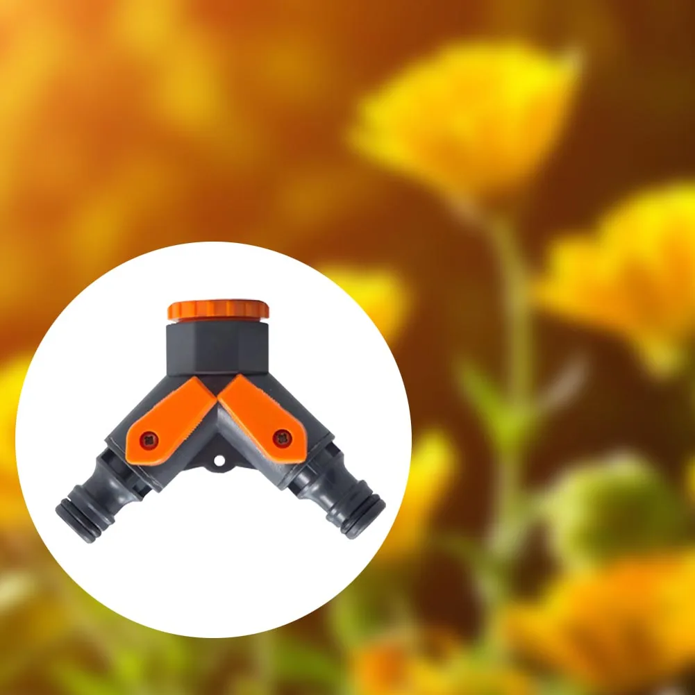

Quick Connector 1/2 inch to 3/4 inch Y Shape Water Tap Splitter Irrigation Agriculture Quick Water Connector Gardening Tools