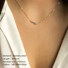 Женское ожерелье с подвеской Minar, стильное ожерелье из нержавеющей стали серого цвета с кристаллами, Чокеры с о-образной цепочкой, роскошные ожерелья