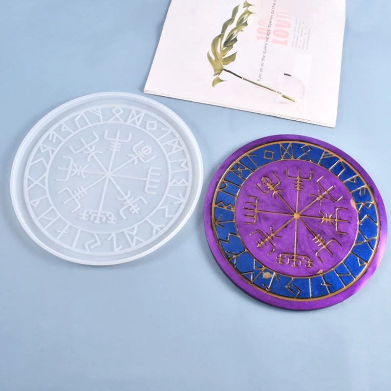 

Crafts Crystal Epoxy Resin Mold Constellation Compass Divination Silicone Mould