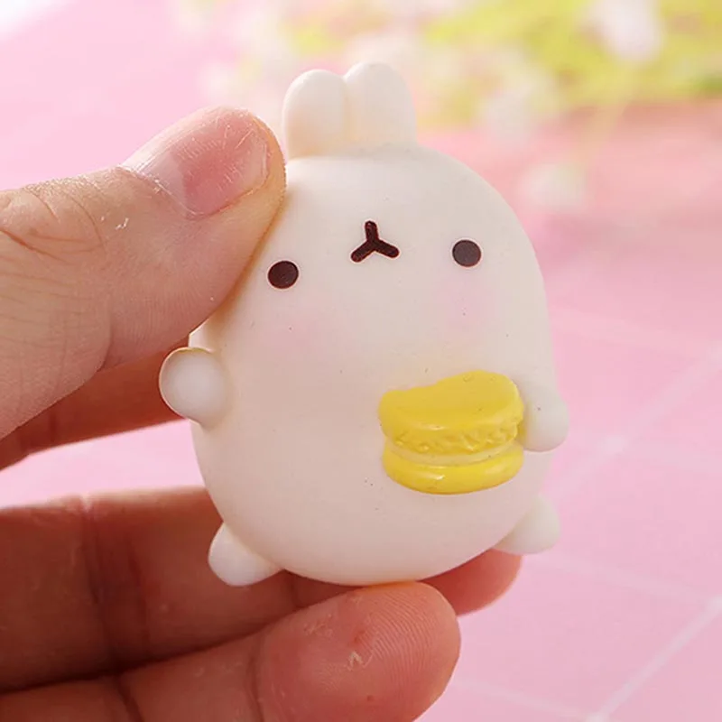 Милый Картофель Кролик игрушка Сжимаемый кофе Макарон Hold кролик клейкий рис