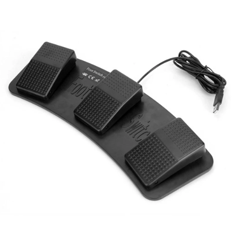 Fs3-P Usb тройной Ножной Переключатель педаль управления клавиатура мышь 3 педали