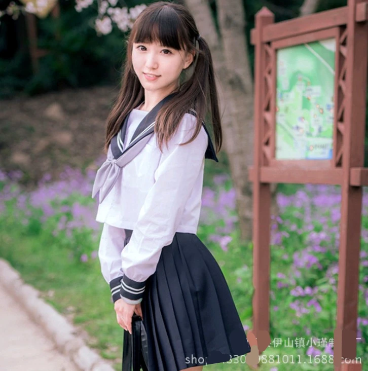 Японский милый матросский костюм в стиле преппи школьная форма JK милое